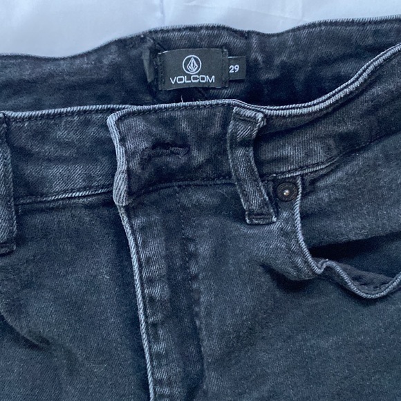Black Volcom Skinny Jeans Size 29 - Picture 2 of 6